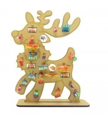 6mm Christmas Reindeer Sweet Shop Favourites Holder Advent Calendar